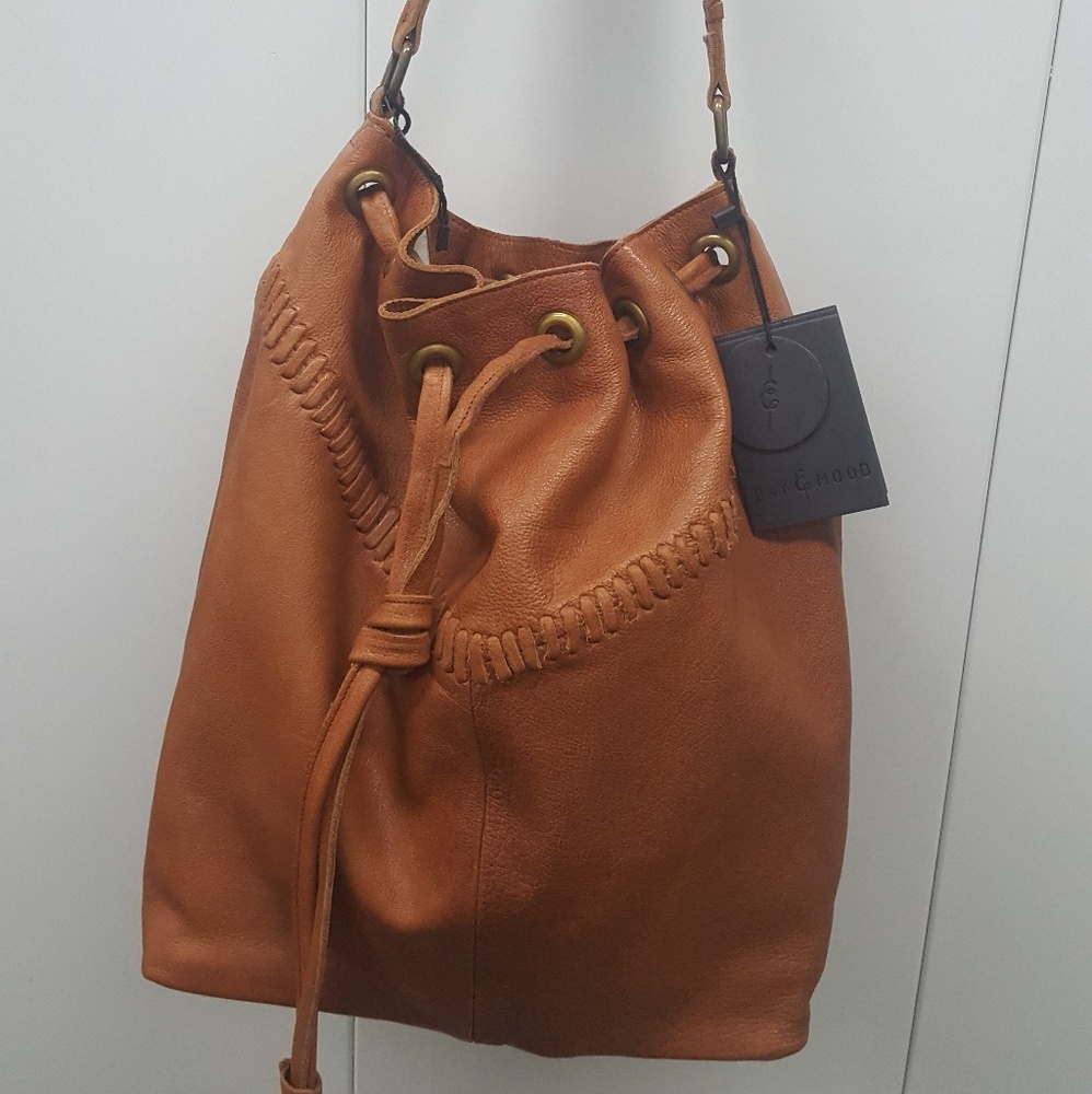 Day & Mood Genuine Leather Hobo Handbag.